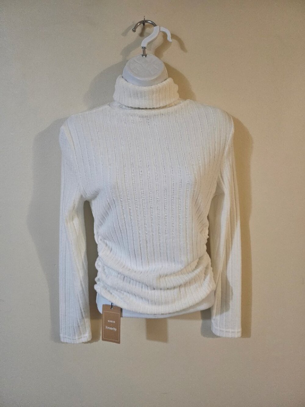 Shein Frenchy Turtle Neck Ribbed Knit Sweater - Size M